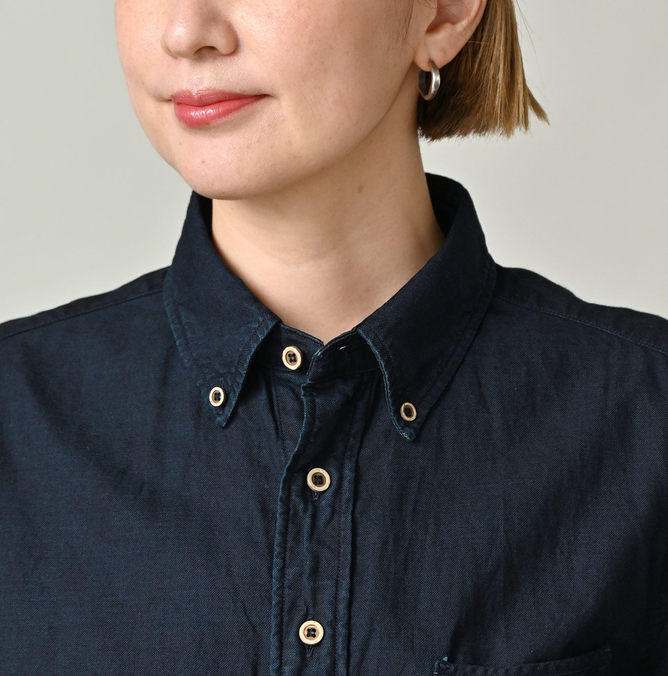 45R Indigo Supima Oxford 908 Loafer Shirt - Image 10