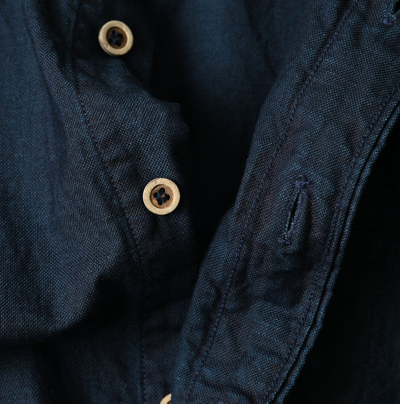 45R Indigo Supima Oxford 908 Loafer Shirt - Image 17