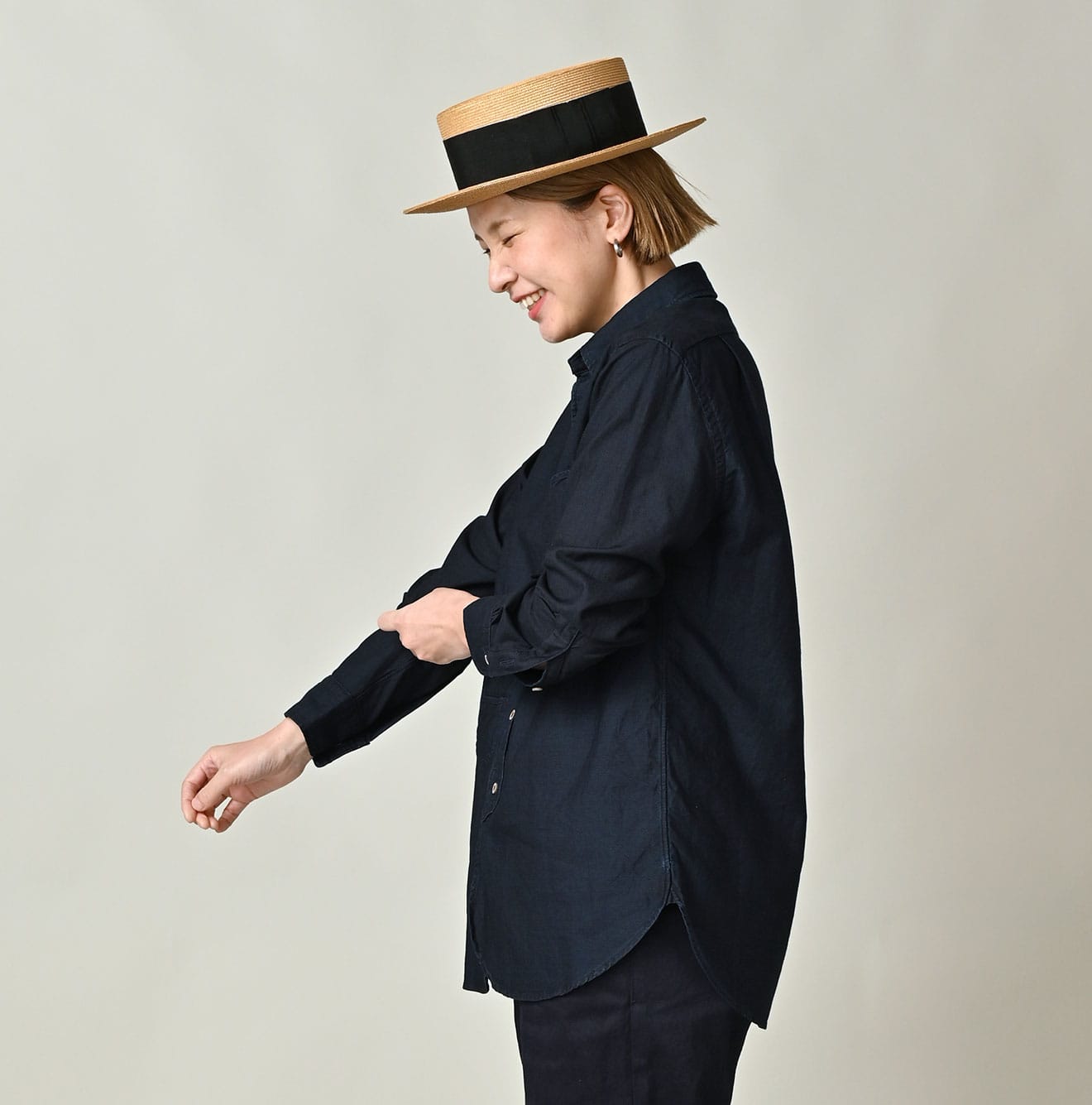 45R Indigo Supima Oxford 908 Loafer Shirt