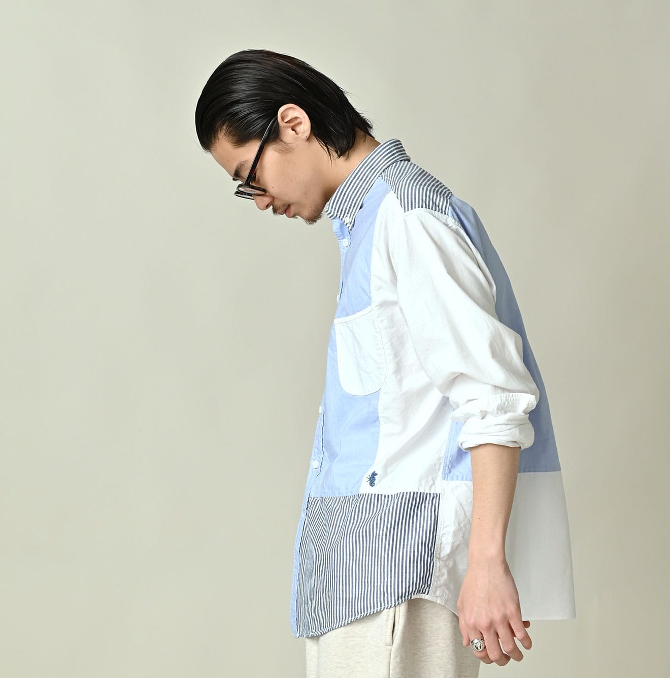 45R Supima Oxford 908 Happy Ocean Sail Shirt