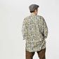 45R Stripe Flower Block Print 908 Grandpa Pullover Shirt