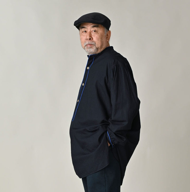 45R Indigo Supima Oxford 908 Pajama Shirt - Image 8