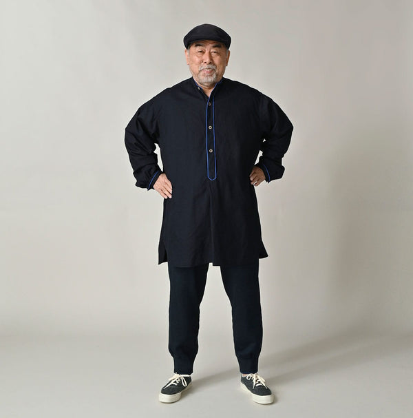 45R Indigo Supima Oxford 908 Pajama Shirt