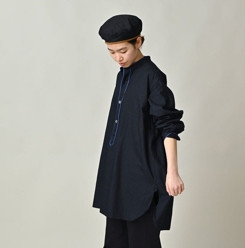 45R Indigo Supima Oxford 908 Pajama Shirt - Image 5