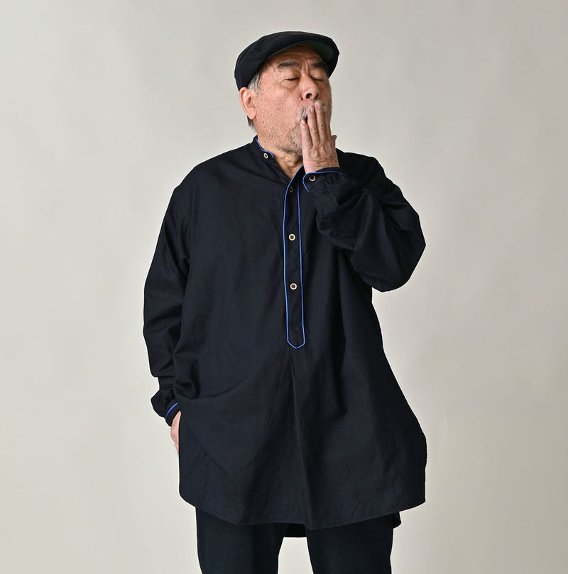 45R Indigo Supima Oxford 908 Pajama Shirt - Image 7