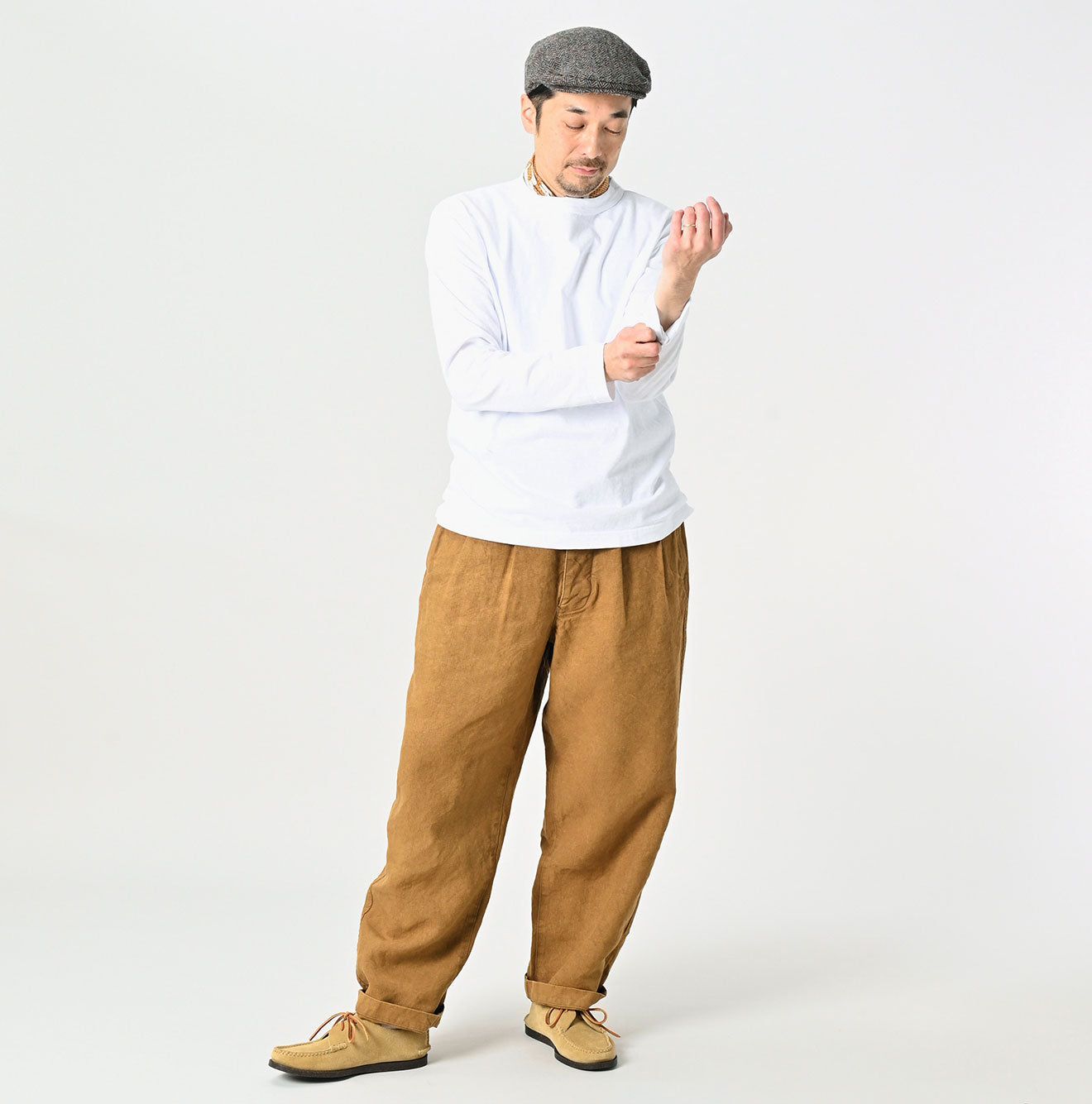 45R Linen Duck 908 Pegtop Pants