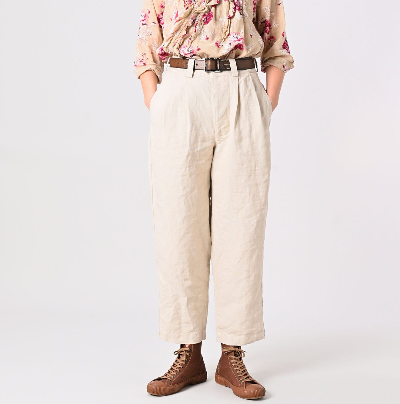 45R Linen Duck 908 Pegtop Pants