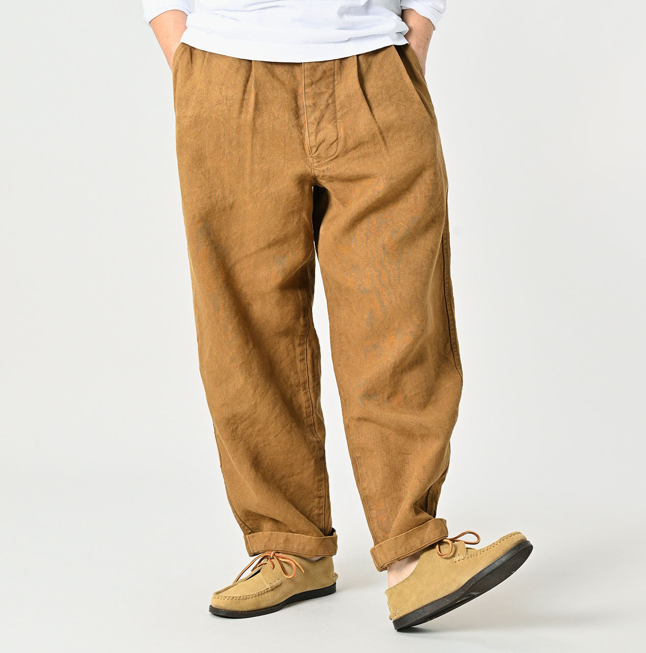 45R Linen Duck 908 Pegtop Pants