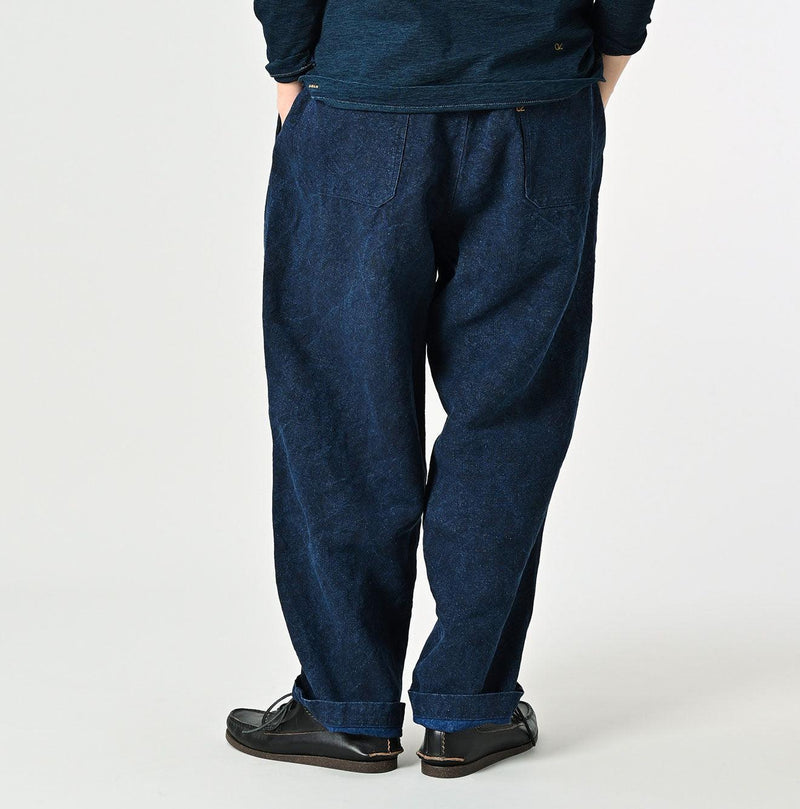 Indigo Linen Duck 908 Pegtop Pants - 45R by 45rpm studio - Image 9