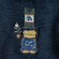 Indigo Tokonomahaiken Bull 908 Embroidery T-shirt (Size 2) - 45R by 45rpm studio