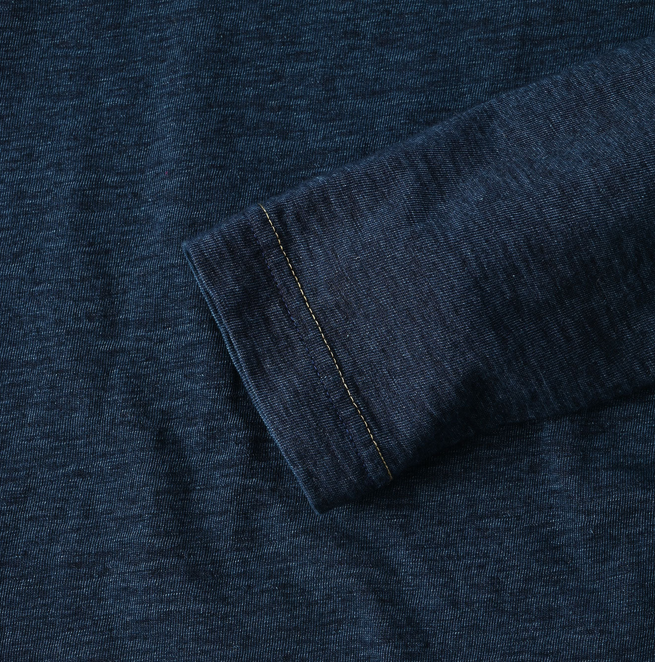 45R Indigo Wabisuketsubaki Bull 908 Embroidery T-shirt