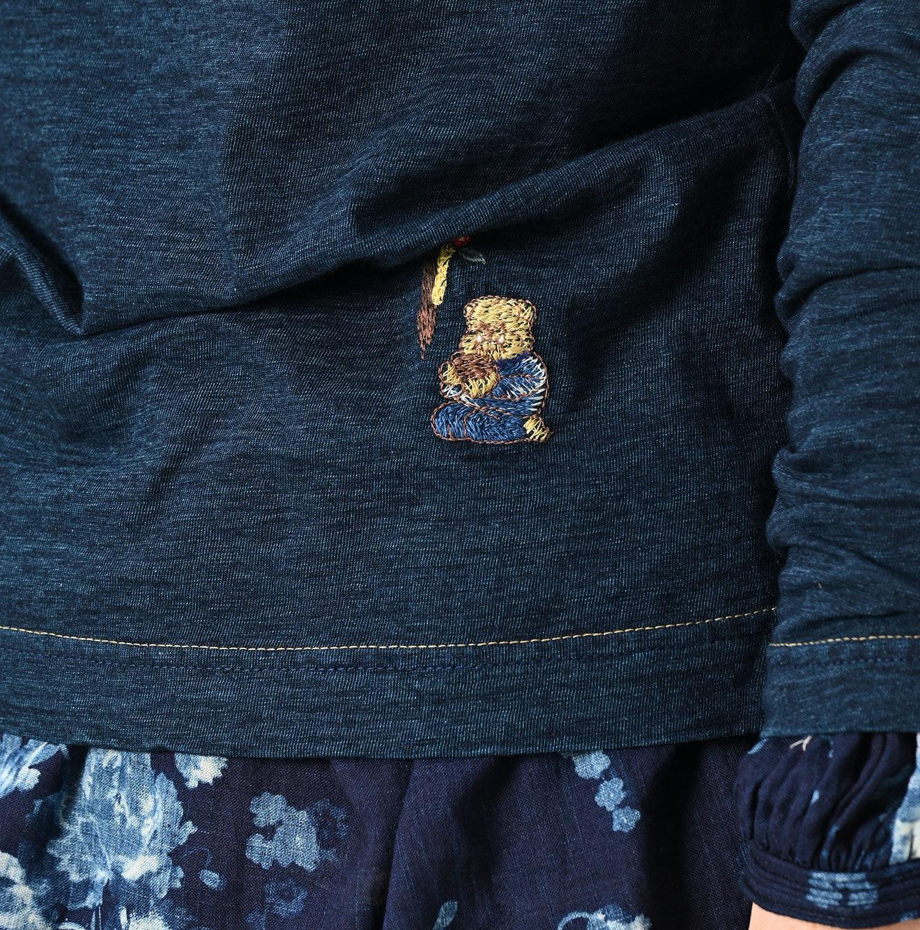 Indigo Otemaechodai Bull 908 Embroidery T-shirt - 45R by 45rpm studio - Image 10