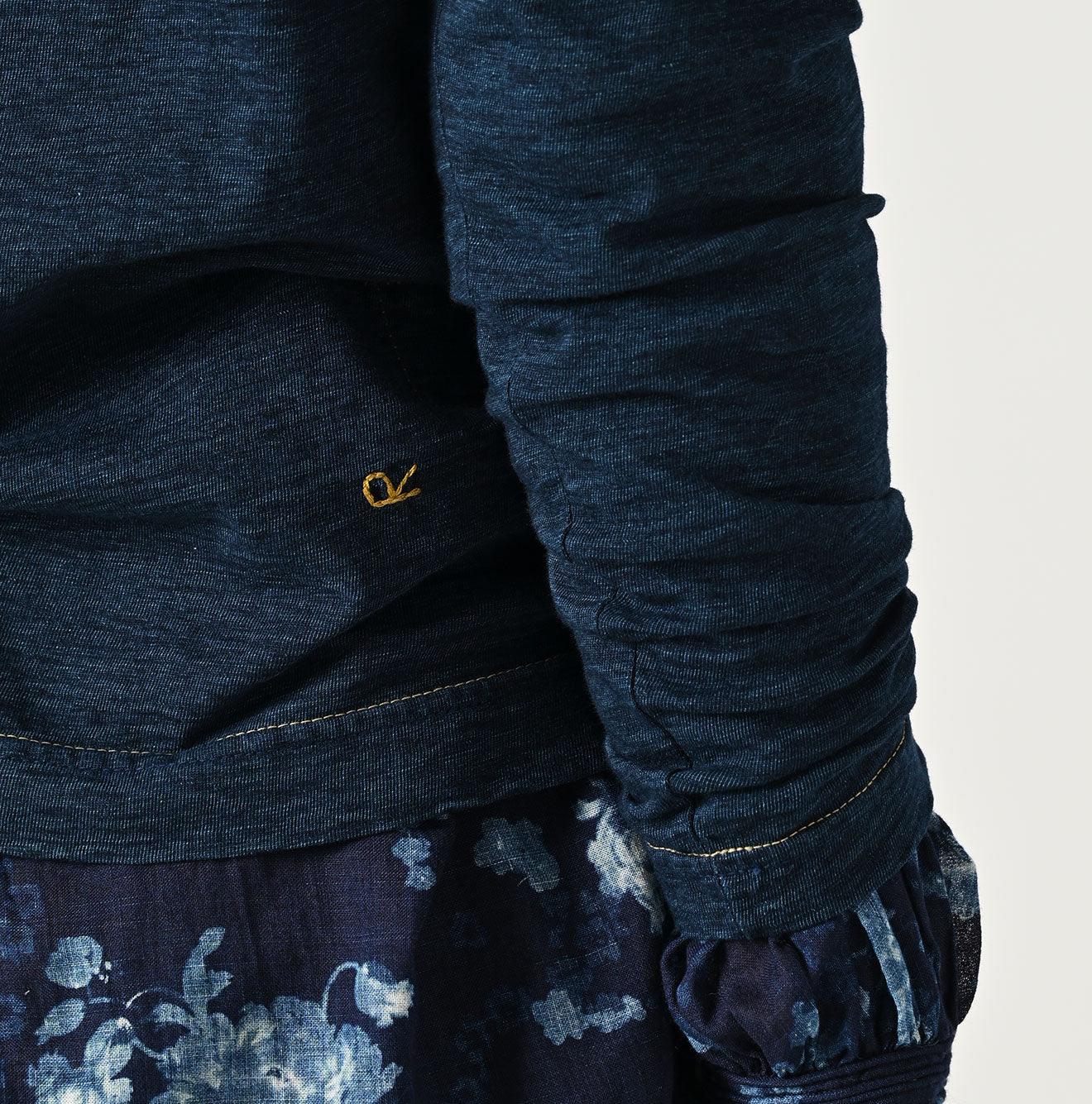 Indigo Otemaechodai Bull 908 Embroidery T-shirt - 45R by 45rpm studio - Image 11