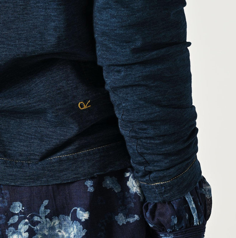 Indigo Otemaechodai Bull 908 Embroidery T-shirt - 45R by 45rpm studio - Image 11