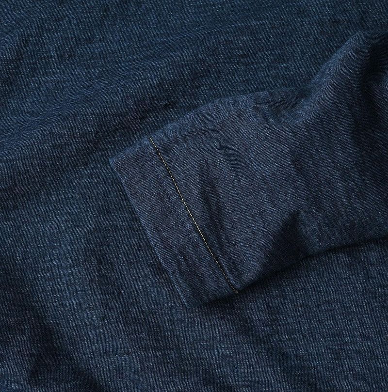 Indigo Otemaechodai Bull 908 Embroidery T-shirt - 45R by 45rpm studio - Image 13