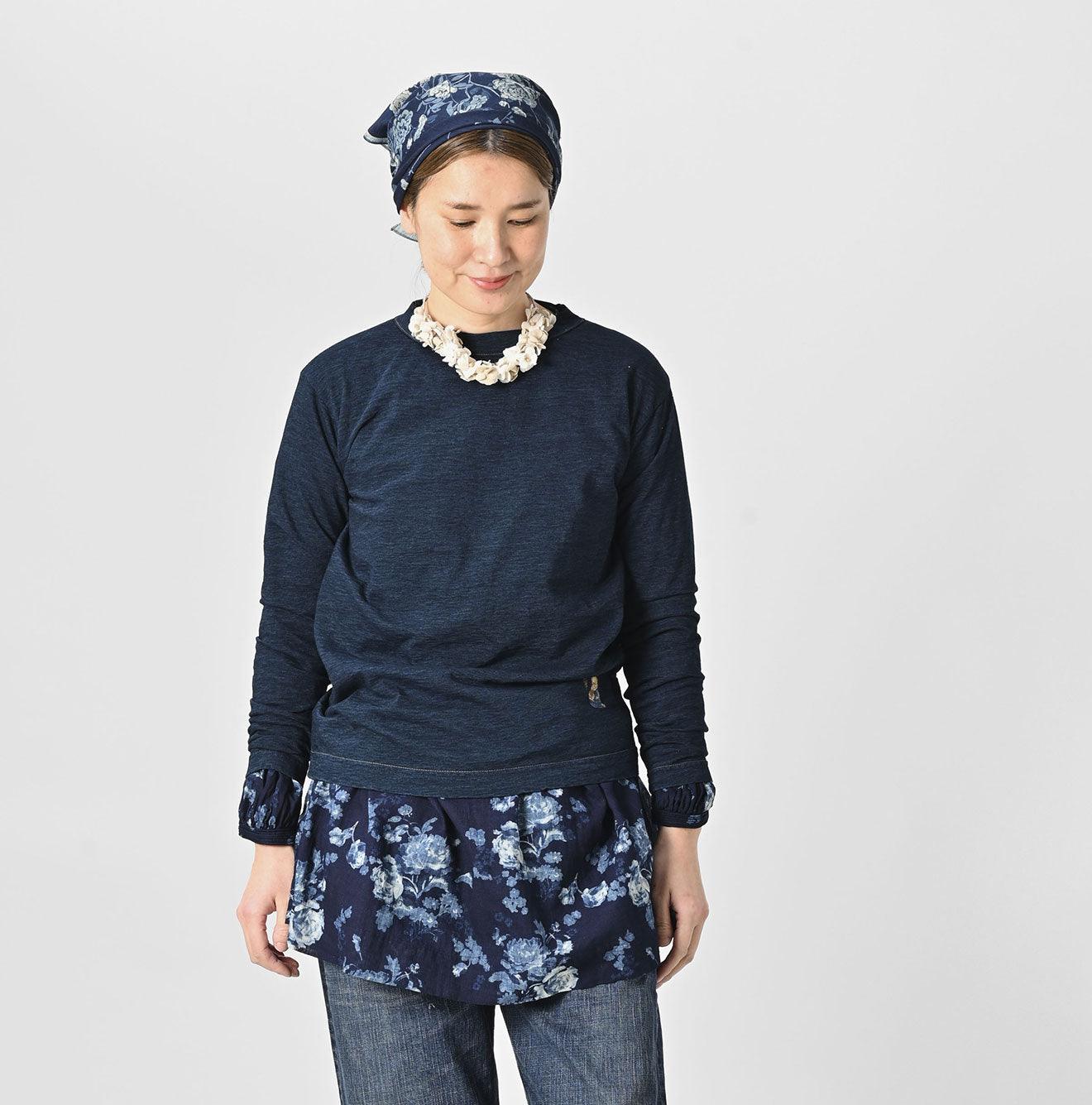 Indigo Otemaechodai Bull 908 Embroidery T-shirt - 45R by 45rpm studio - Image 4