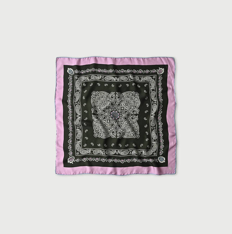 45R Silk Paisley Big Bandana
