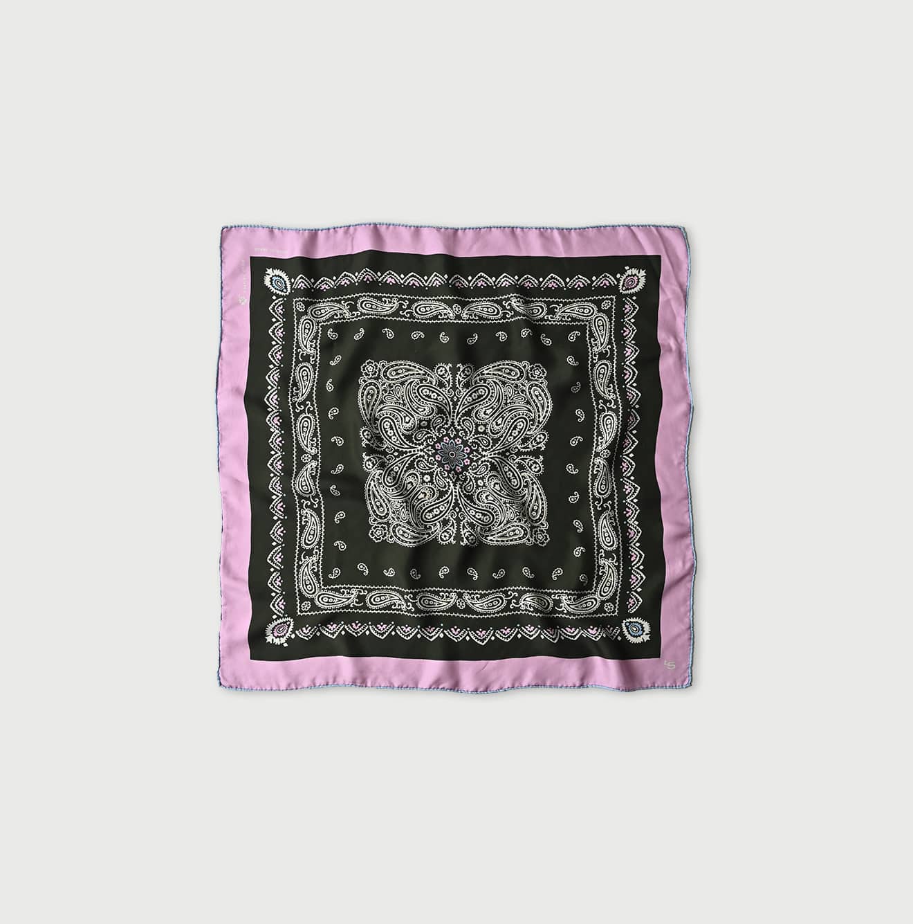 45R Silk Paisley Big Bandana