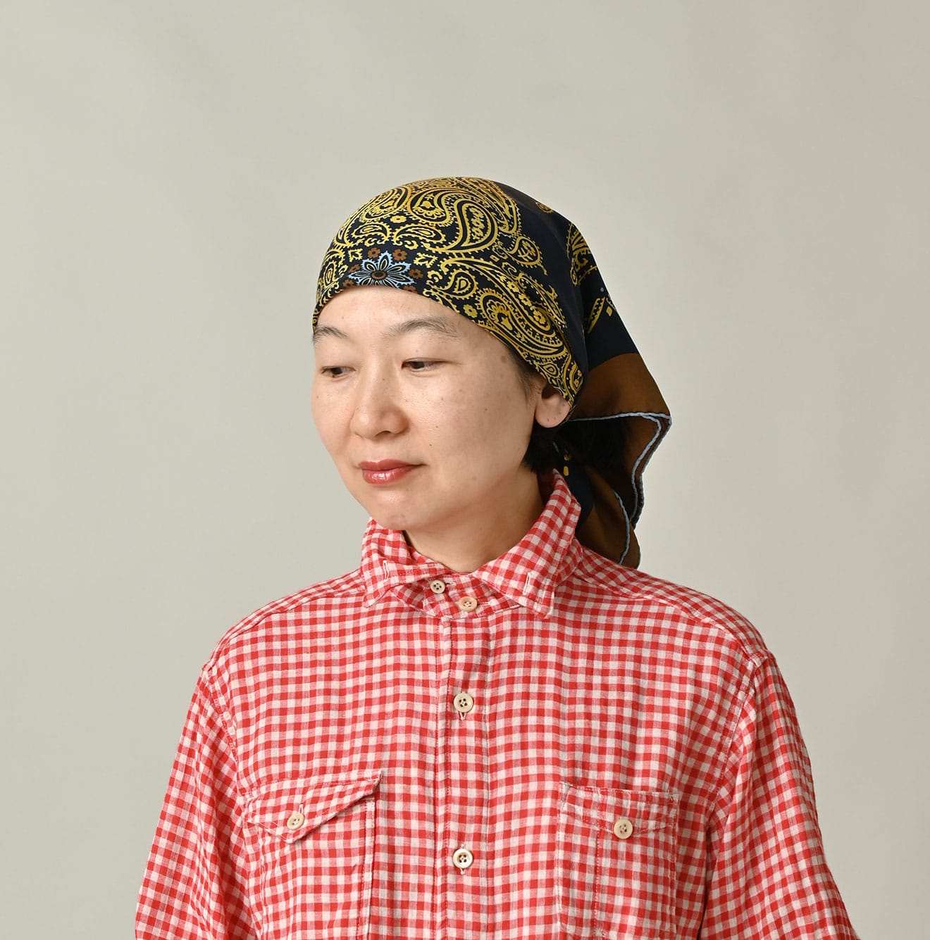 45R Silk Paisley Big Bandana