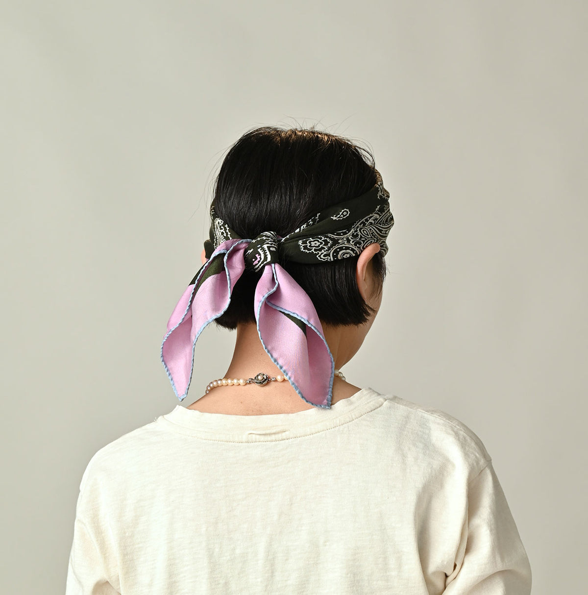 45R Silk Paisley Big Bandana