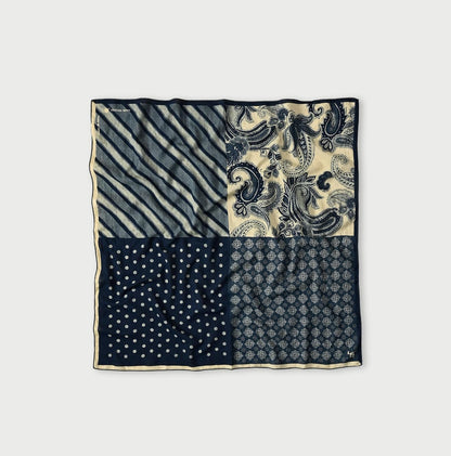 45R Indigo Twill Preppy Mix FUROSHIKii