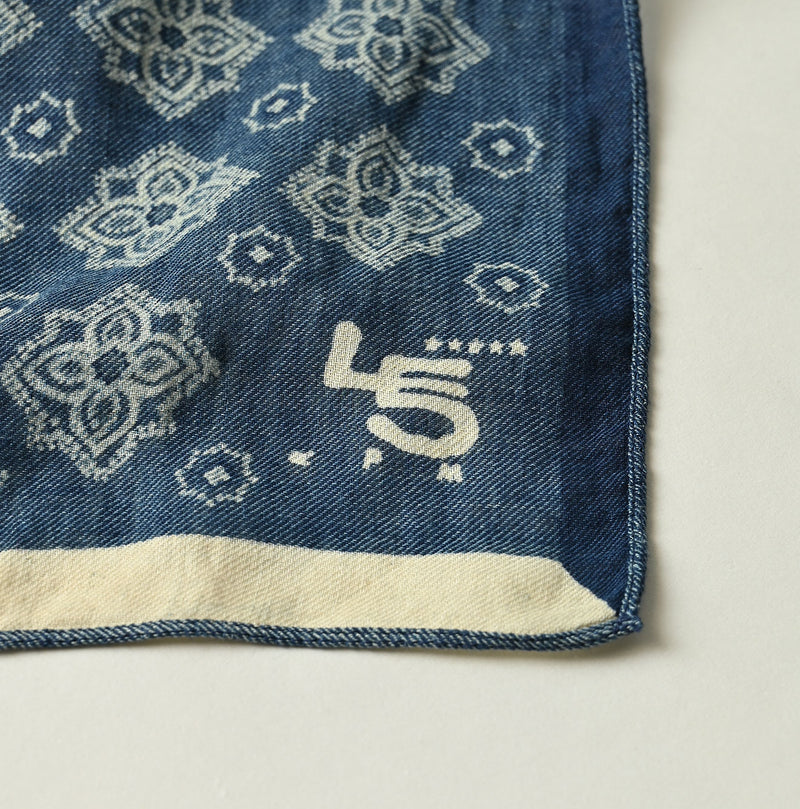 45R Indigo Twill Preppy Mix FUROSHIKii