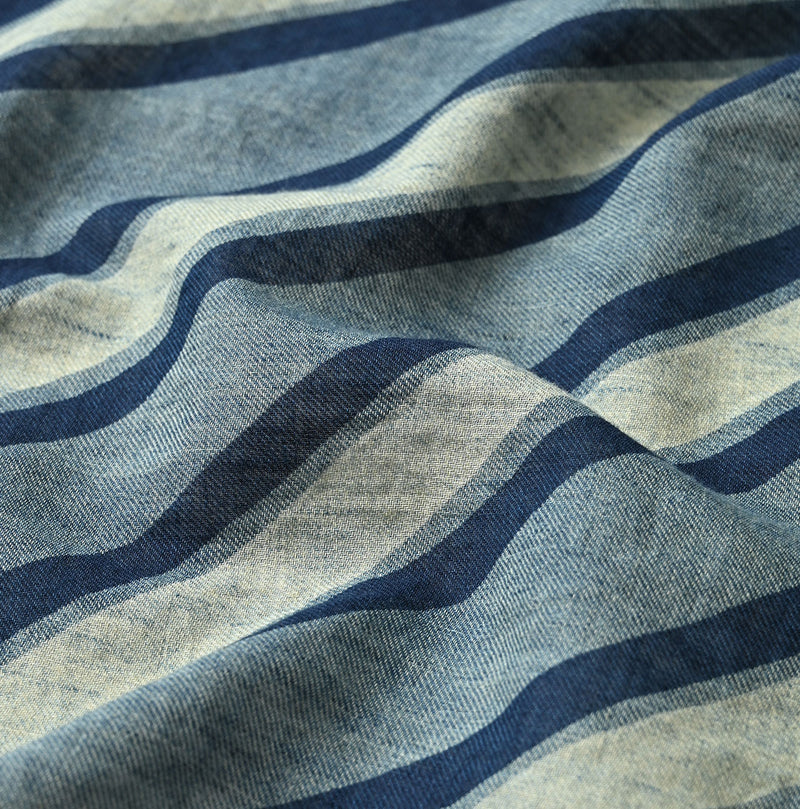 45R Indigo Twill Preppy Mix FUROSHIKii
