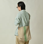 45R Jacquard Stripe Tote Bag