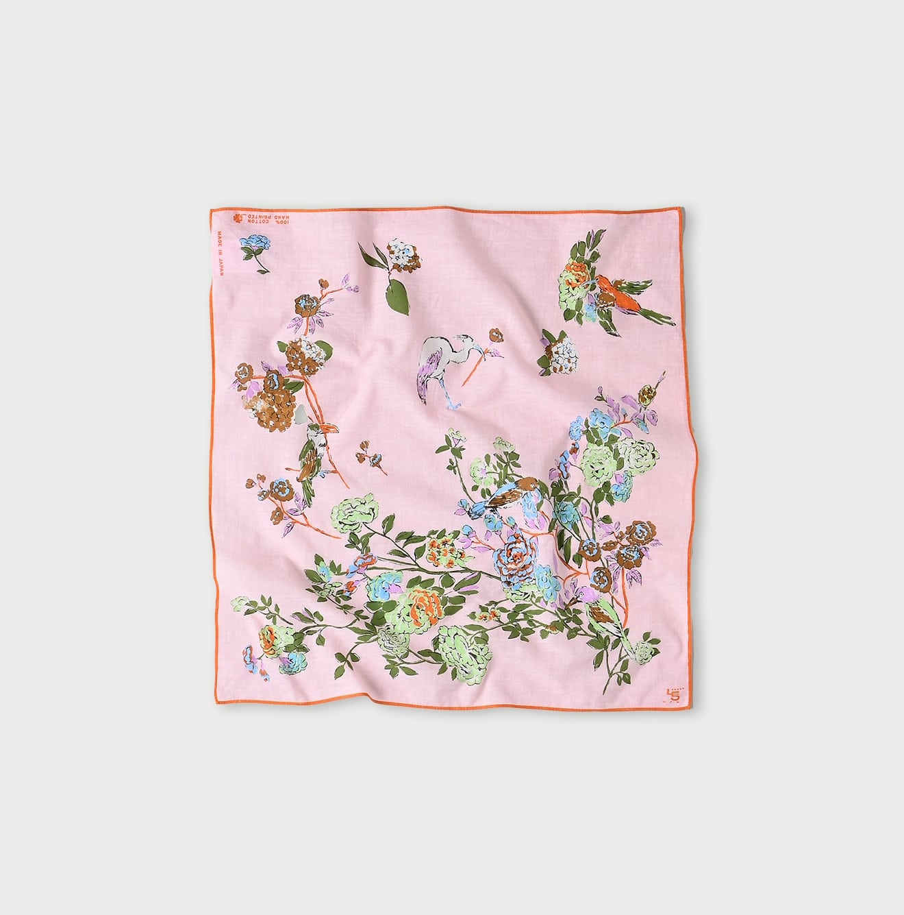 45R Khadi Bird Garden Bandana