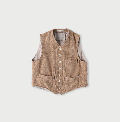 Cotton Linen Tweed 908 Vest