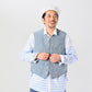 45R Cotton Linen Tweed 908 Vest