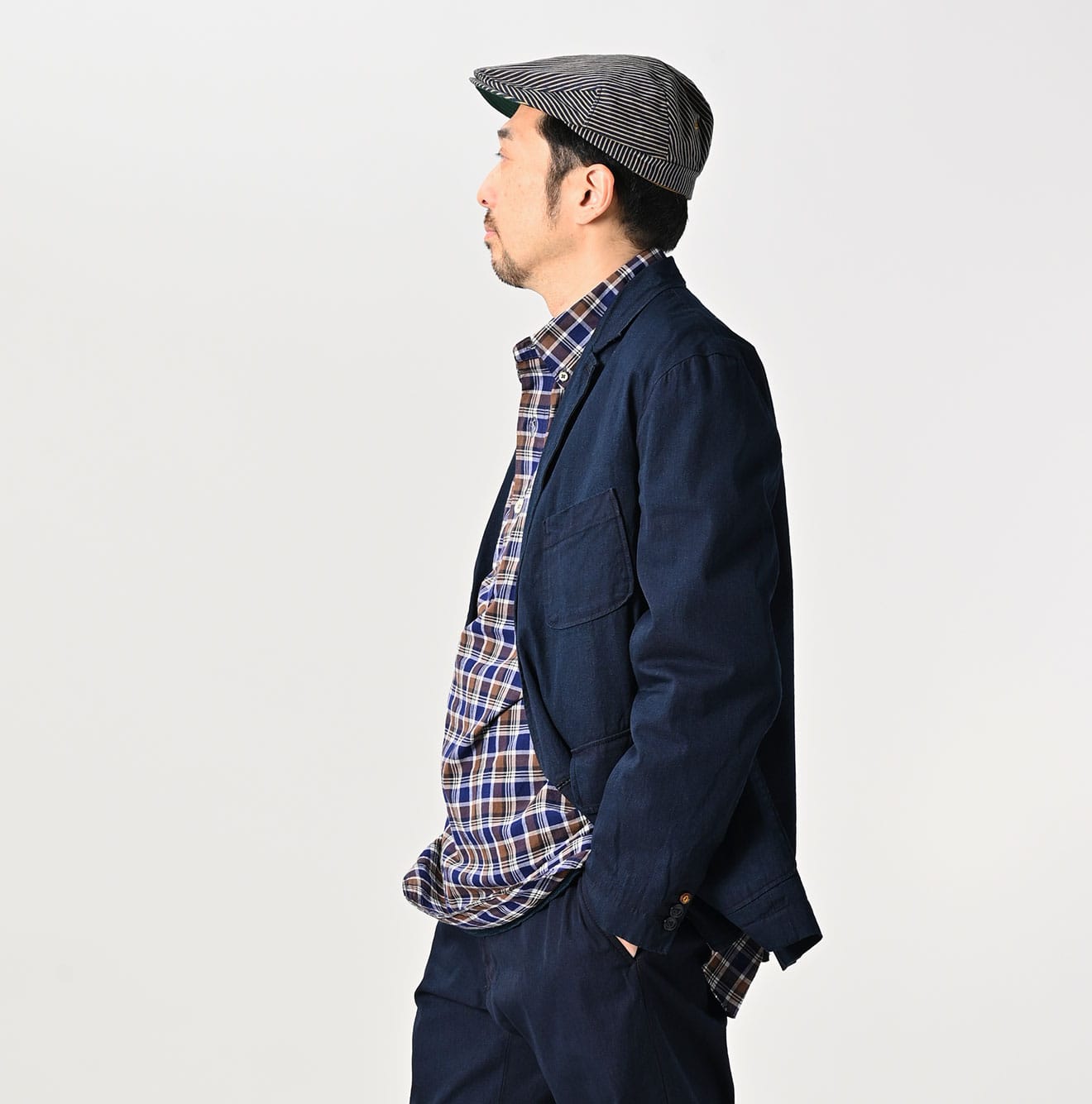 45R Indigo Light Gabardine 908 Miyuki Jacket