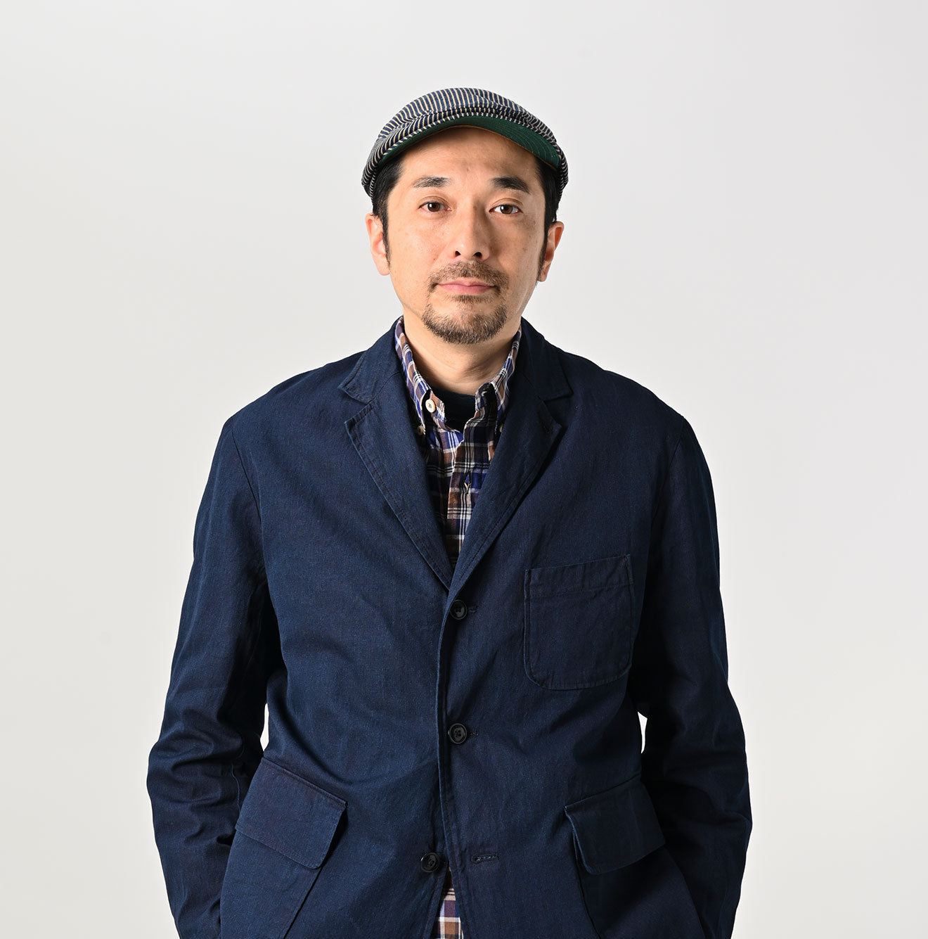 Indigo Light Gabardine 908 Miyuki Jacket - 45R by 45rpm studio