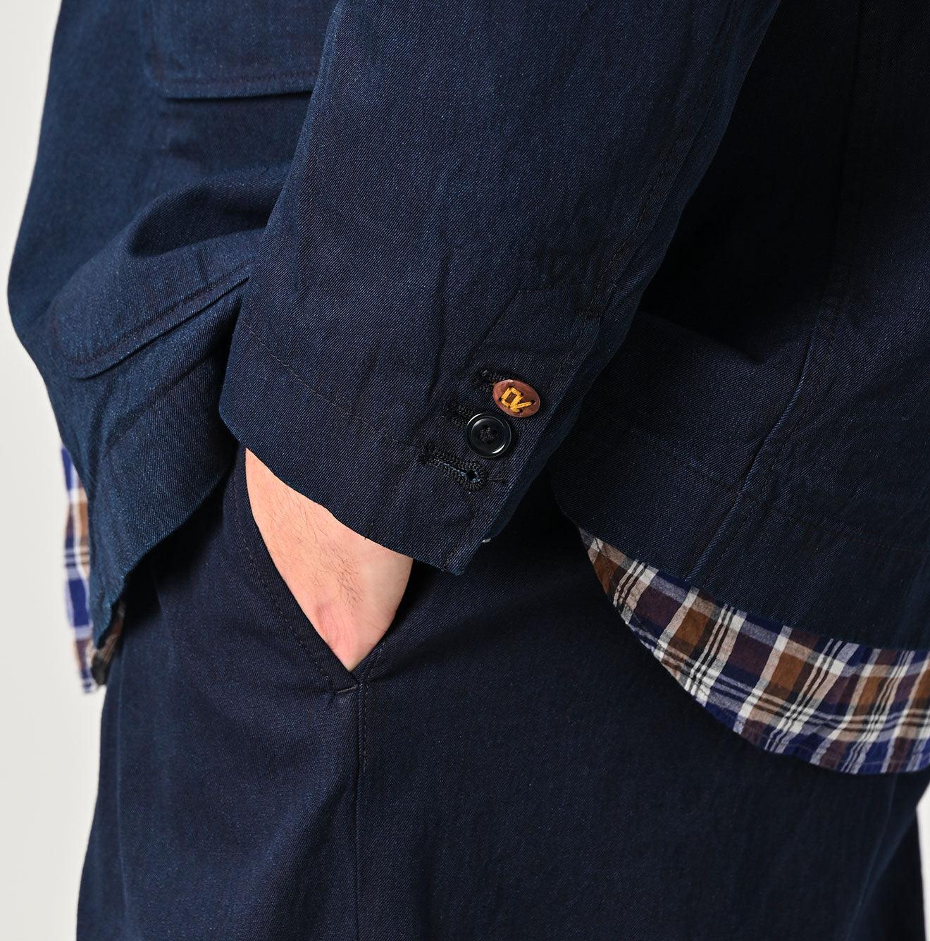Indigo Light Gabardine 908 Miyuki Jacket - 45R by 45rpm studio - Image 14