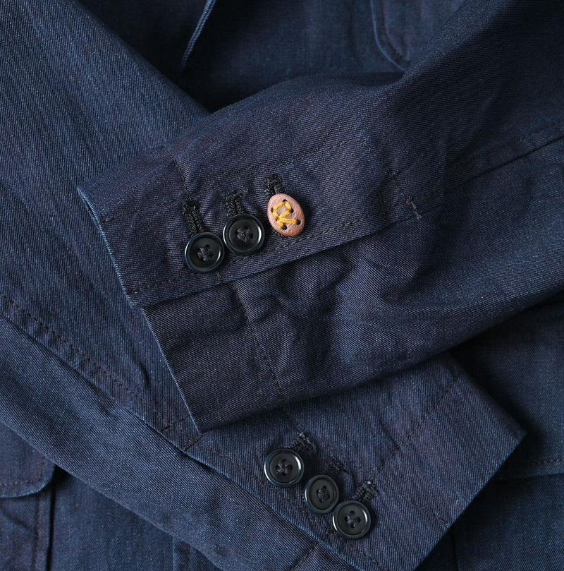 Indigo Light Gabardine 908 Miyuki Jacket - 45R by 45rpm studio - Image 17