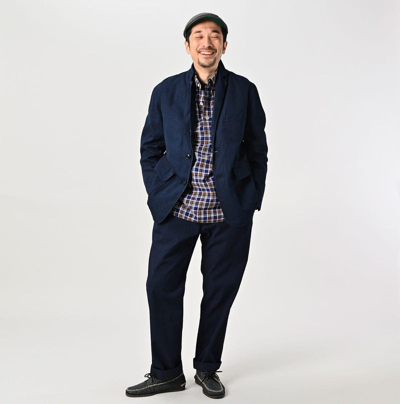 Indigo Light Gabardine 908 Miyuki Jacket - 45R by 45rpm studio - Image 3