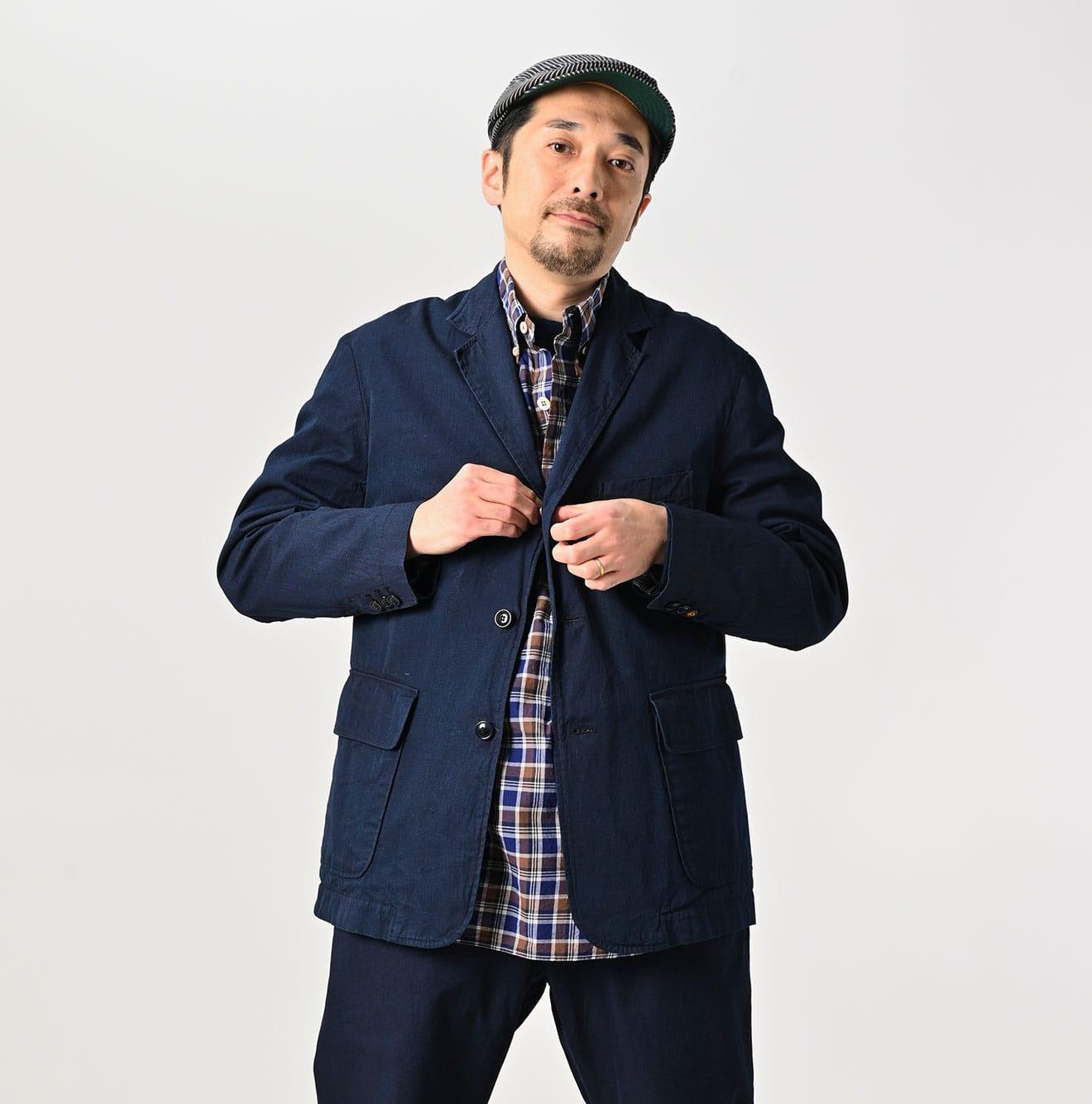 Indigo Light Gabardine 908 Miyuki Jacket - 45R by 45rpm studio - Image 7