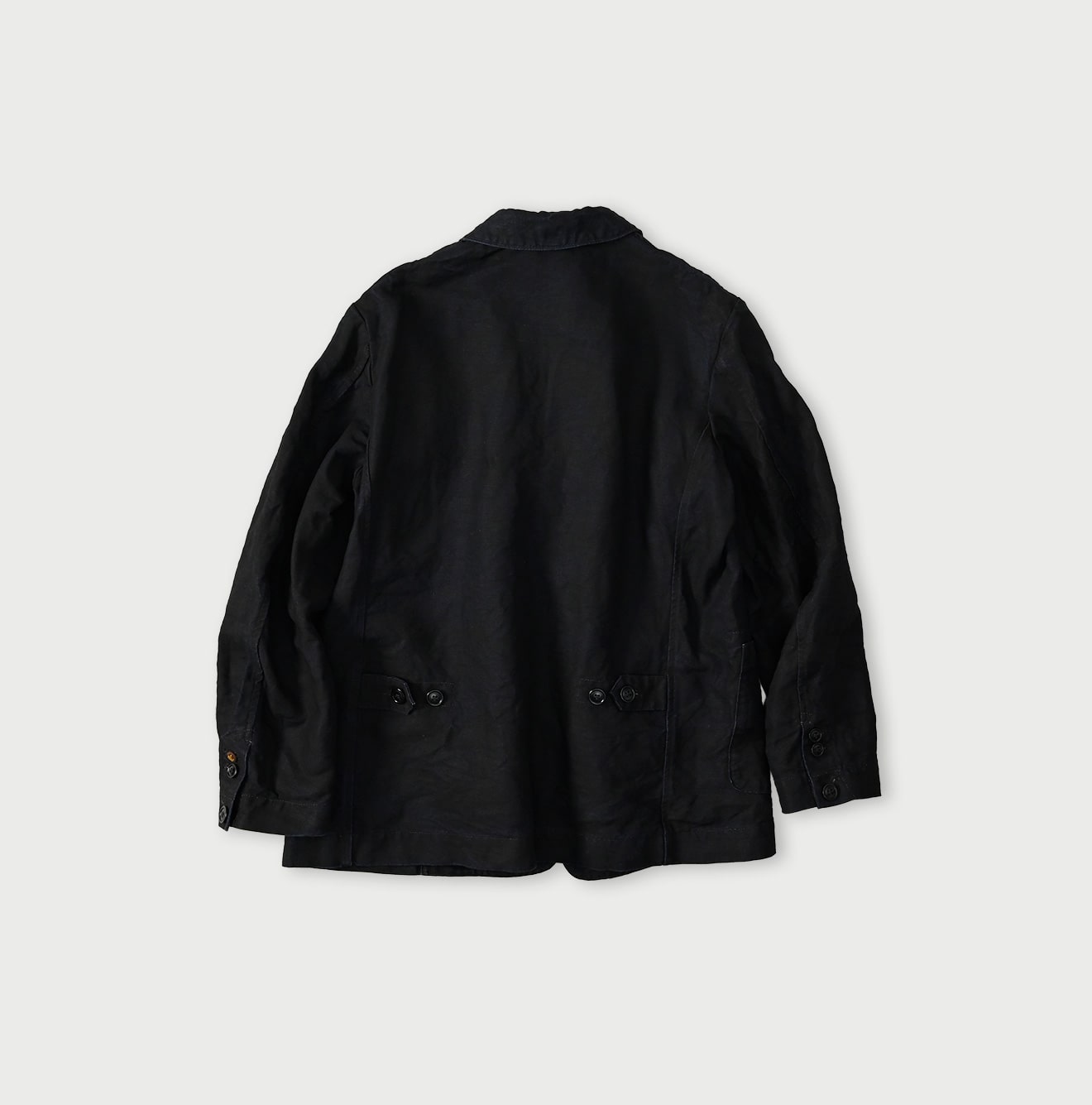 45R Indigo Linen 908 Cardigan Jacket - Image 16