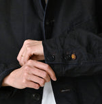 45R Indigo Linen 908 Cardigan Jacket