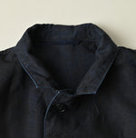 45R Indigo Linen 908 Cardigan Jacket
