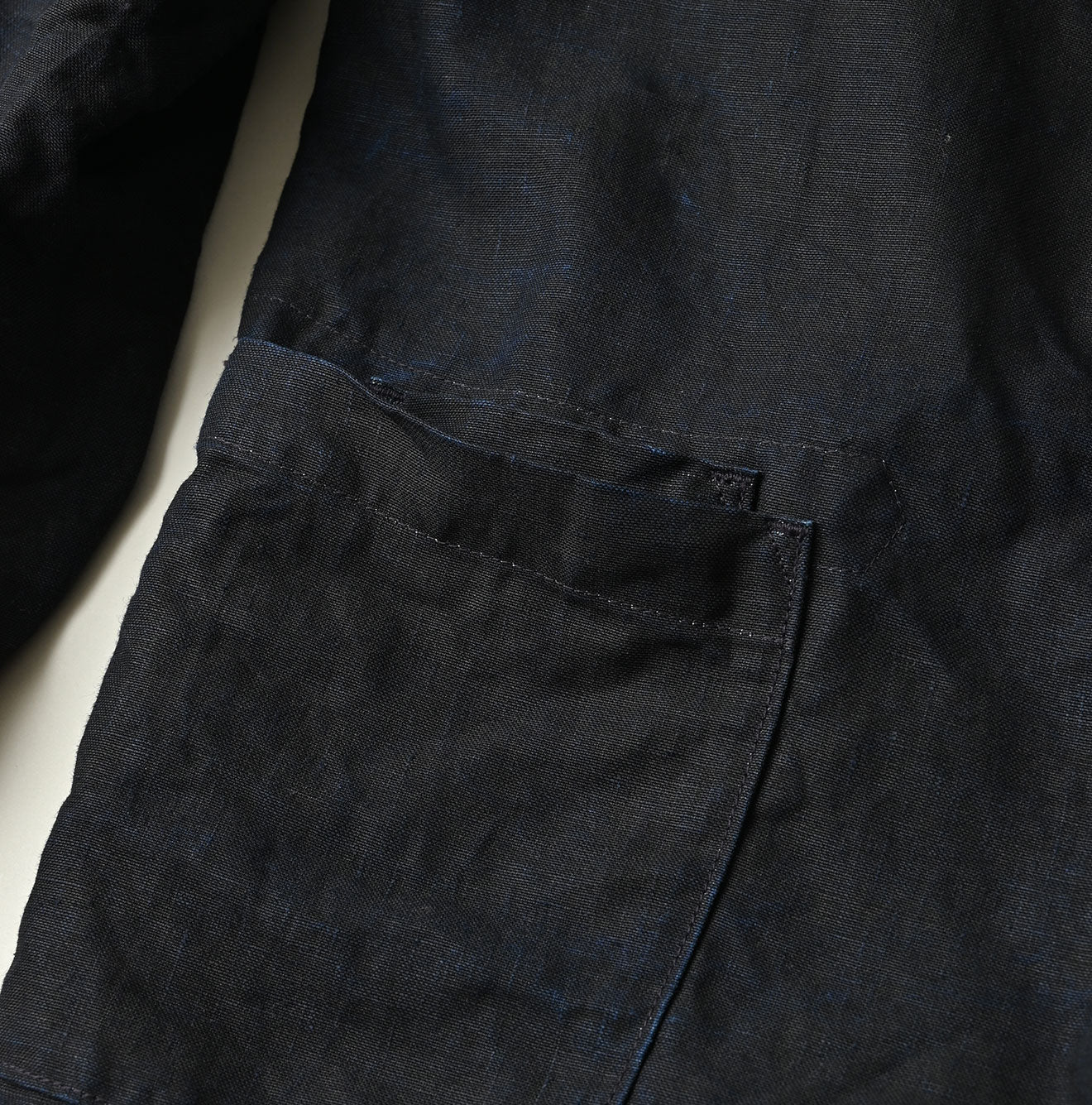 45R Indigo Linen 908 Cardigan Jacket - Image 20