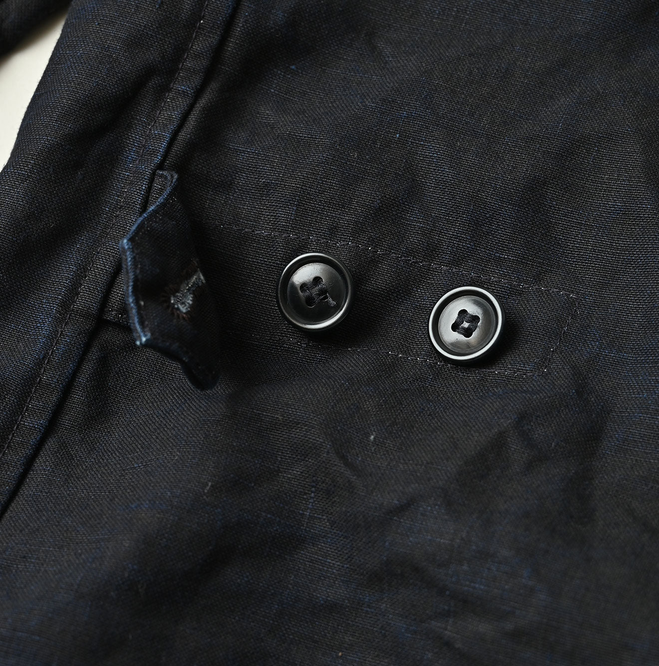 45R Indigo Linen 908 Cardigan Jacket - Image 22