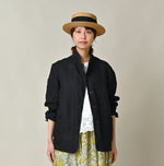 45R Indigo Linen 908 Cardigan Jacket