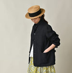 45R Indigo Linen 908 Cardigan Jacket