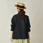 45R Indigo Linen 908 Cardigan Jacket