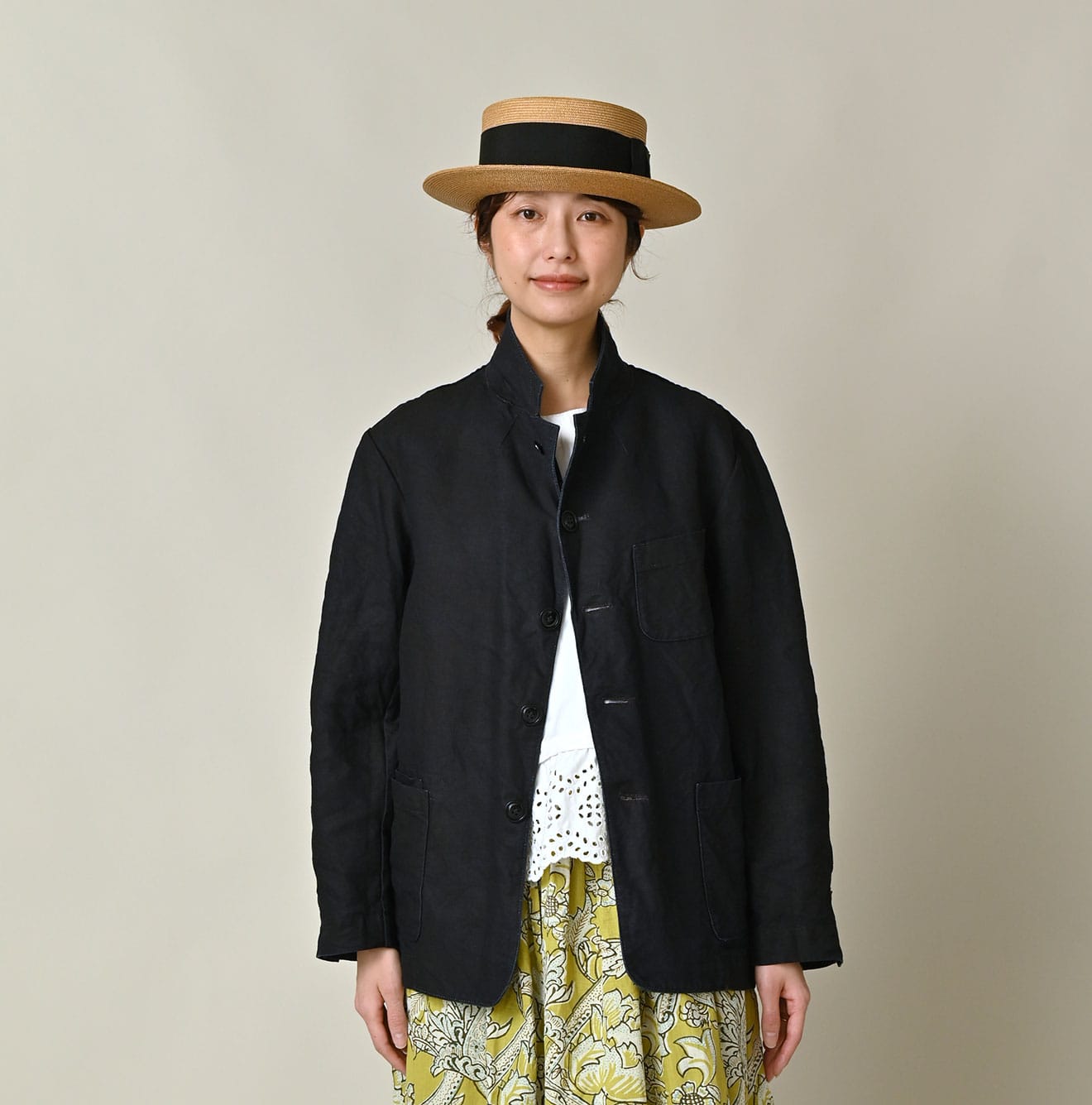 45R Indigo Linen 908 Cardigan Jacket - Image 10