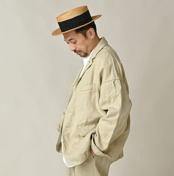 45R Linen Herringbone 908 Uma Jacket