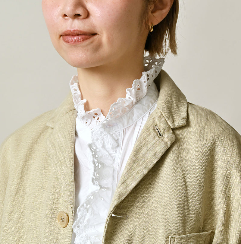 45R Linen Herringbone 908 Uma Jacket - Image 12