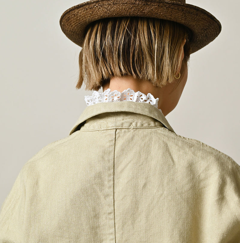 45R Linen Herringbone 908 Uma Jacket - Image 14