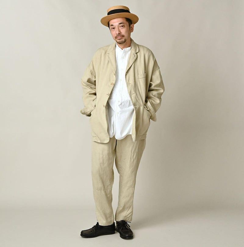 45R Linen Herringbone 908 Uma Jacket - Image 2